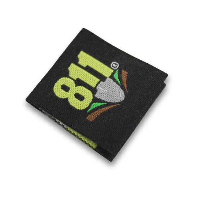 Back view of a custom patch showing backing detail
