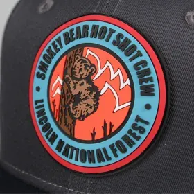 Back view of a custom patch showing backing detail