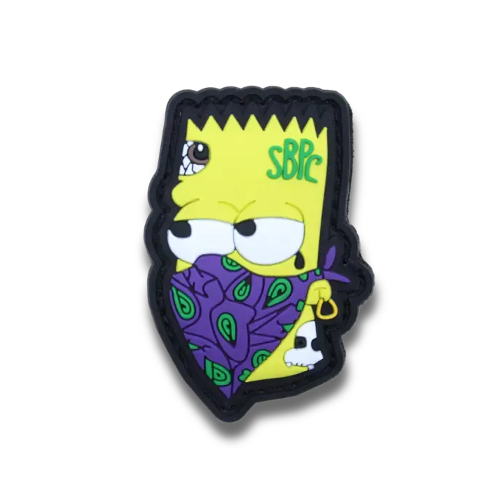 Custom patch example with character design