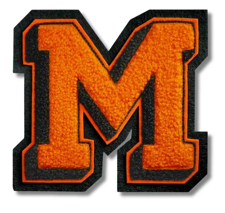 Back view of a custom patch showing backing detail