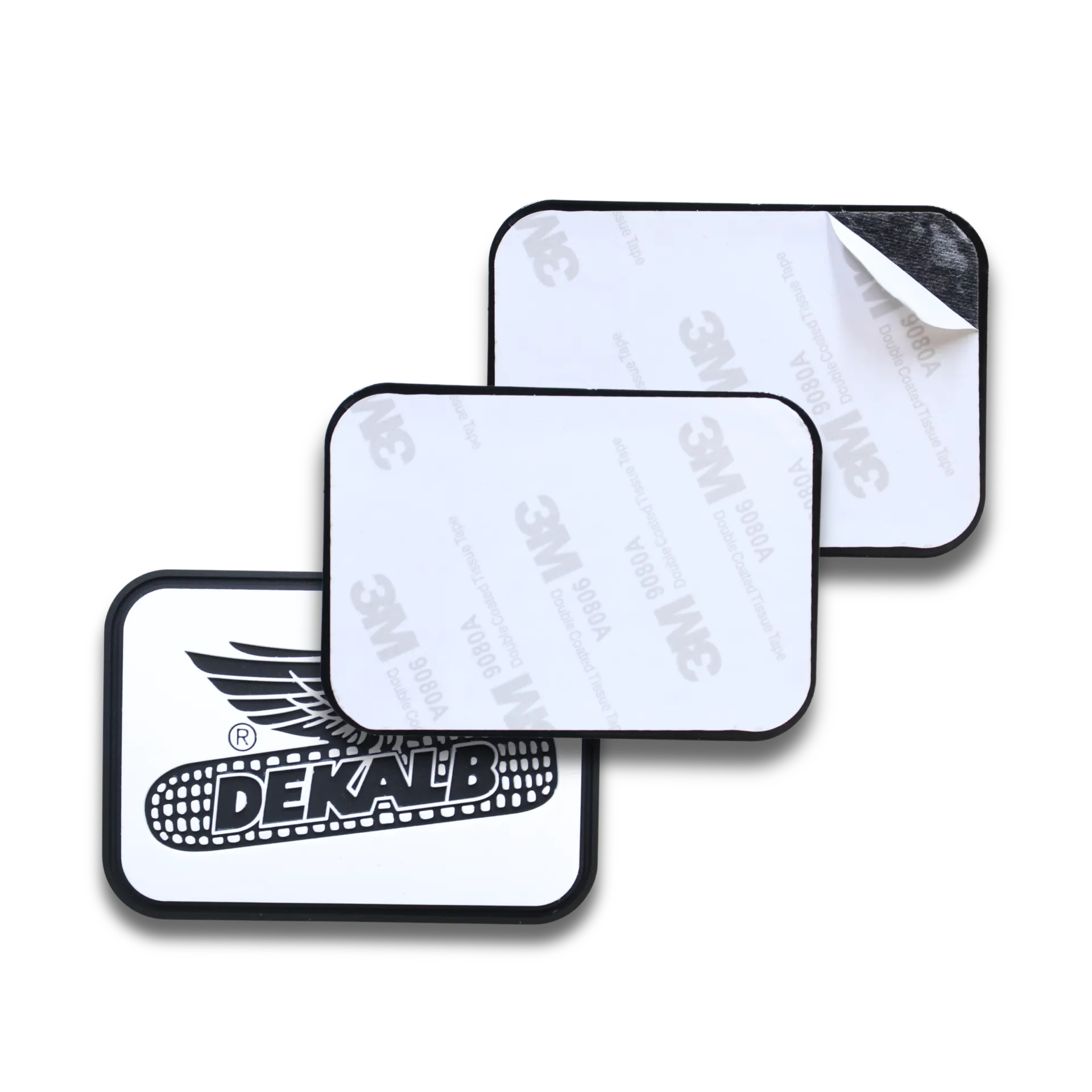 adhesive sticker backing custom PVC patch
