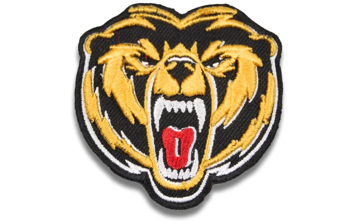 3D Embroidered Bear Patch