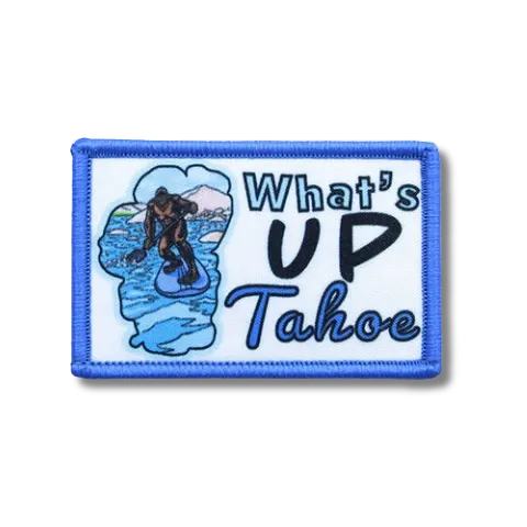 Rectangle blue custom surfing patch