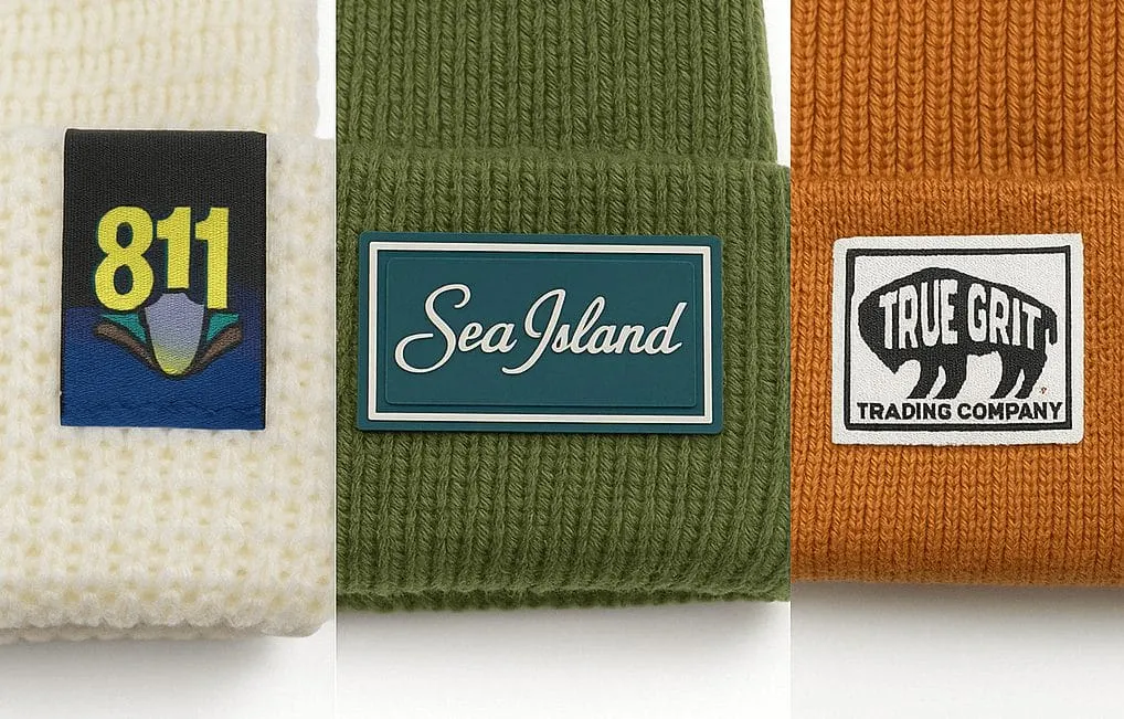Custom patch examples featuring multiple designs
