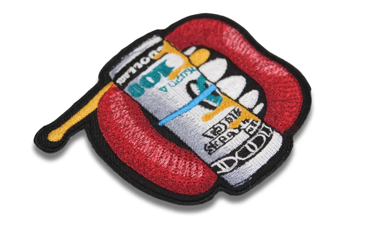 custom lips with money roll patch