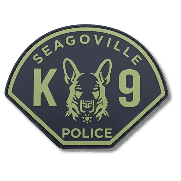 Back view of a custom patch showing backing detail