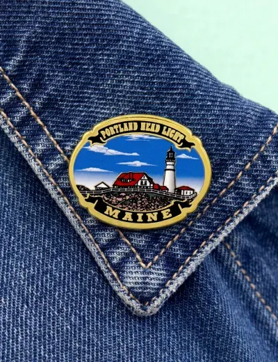 Back view of a custom patch showing backing detail