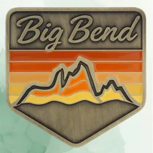Big Bend themed enamel emblem