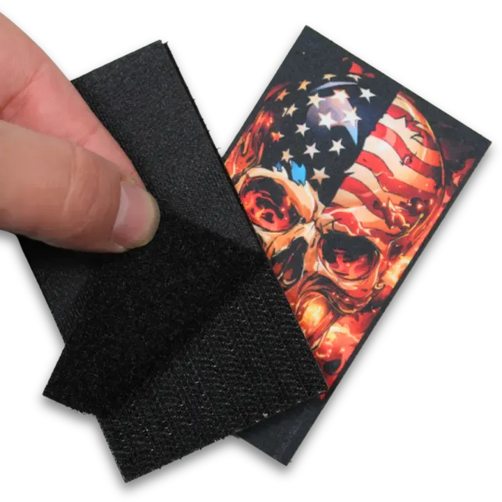 Custom patch examples featuring multiple designs