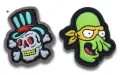 custom PVC patch with two unique characters thumb nail