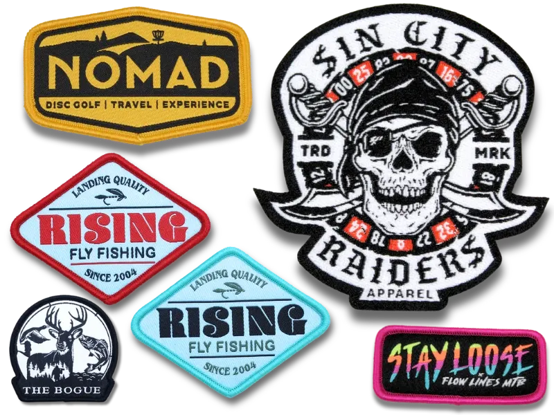Back view of a custom patch showing backing detail